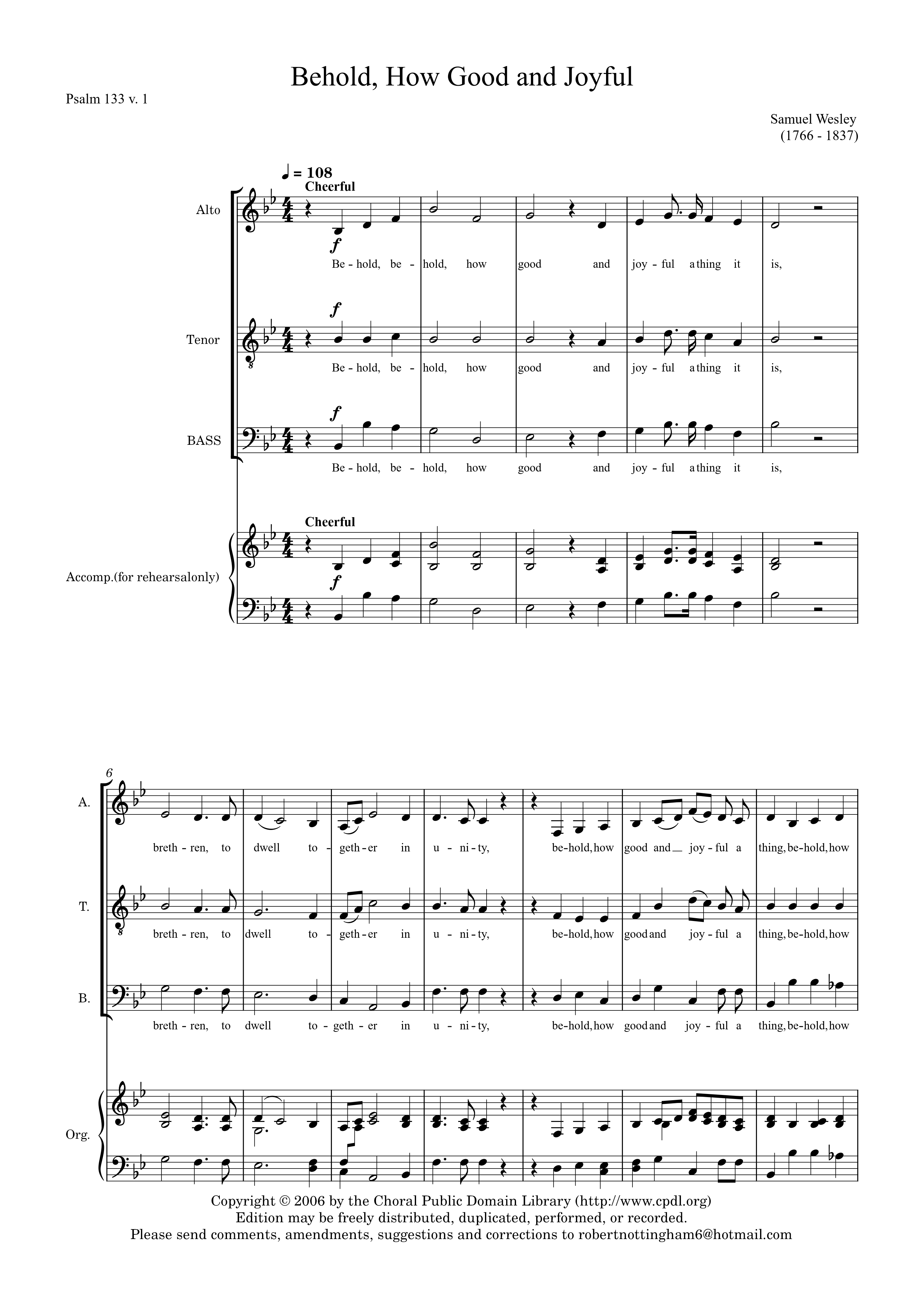 Behold How Good page 1