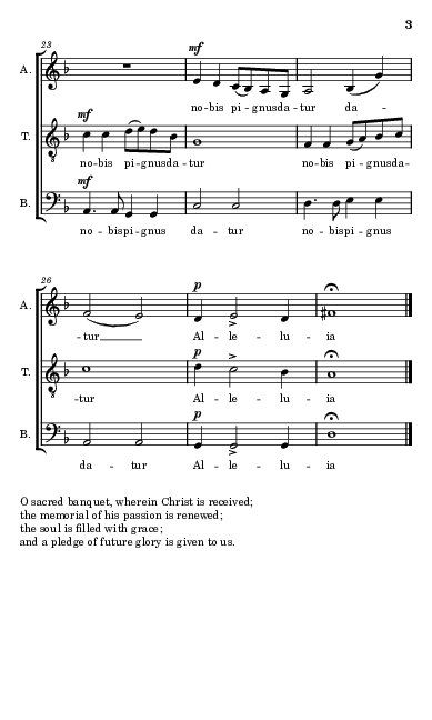 O Sacrum Convivium page 3