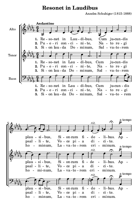 Resonet in Laudibus page 1